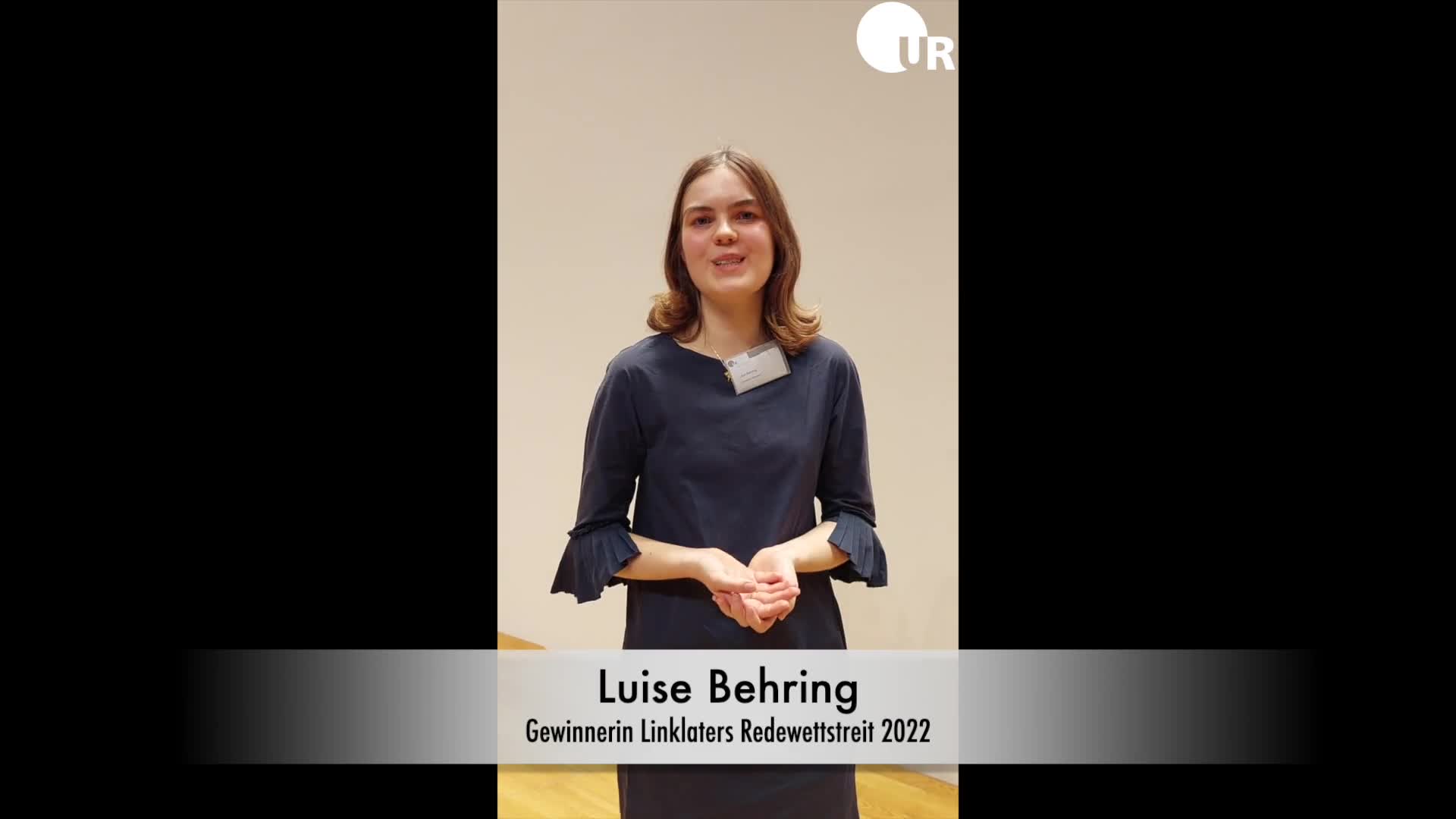 Werbevideo Linklaters Redewettstreit Luise Behring