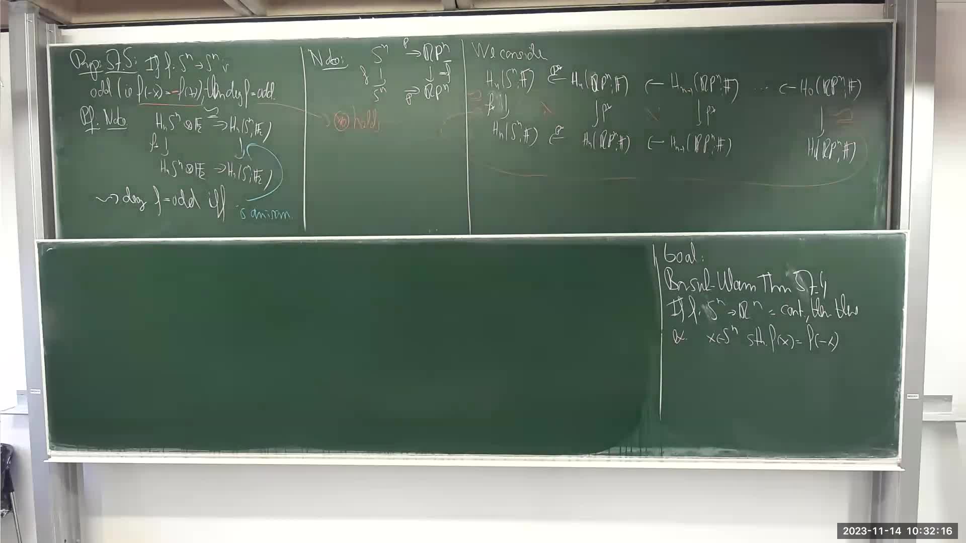 Algebraic topology III - lecture 09