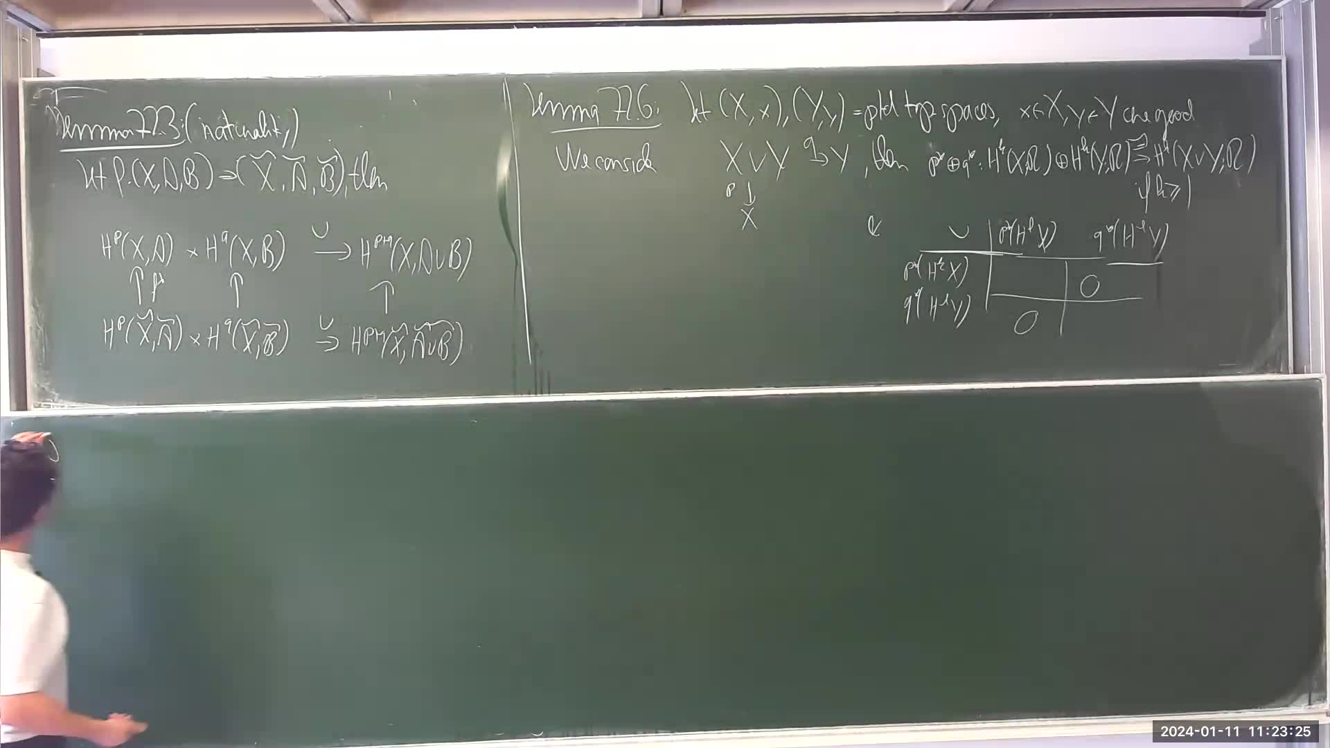 Algebraic topology III - lecture 22