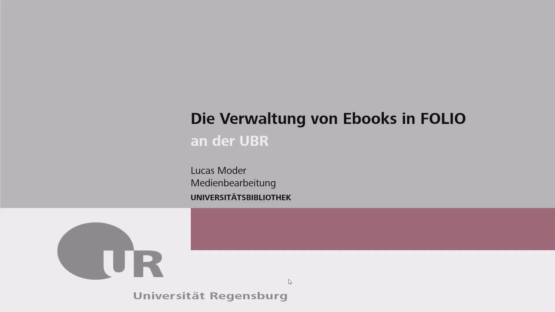 Ebooks in FOLIO-ERM an der UBR (März 2024)