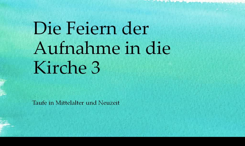 Aufnahme in die Kirche 3