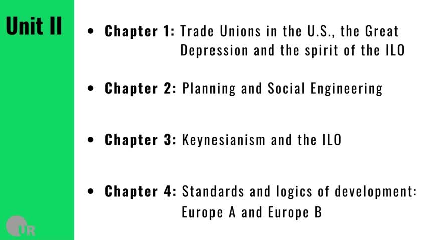 Unit 2 | The Great Depression since 1929, Keynesianism, and the Accession of the US to the ILO