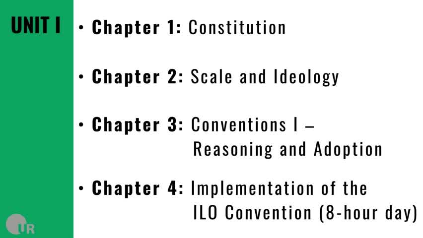 Unit 1 | The Establishment of the Liberal Versailles Order with the League of Nations and the ILO
