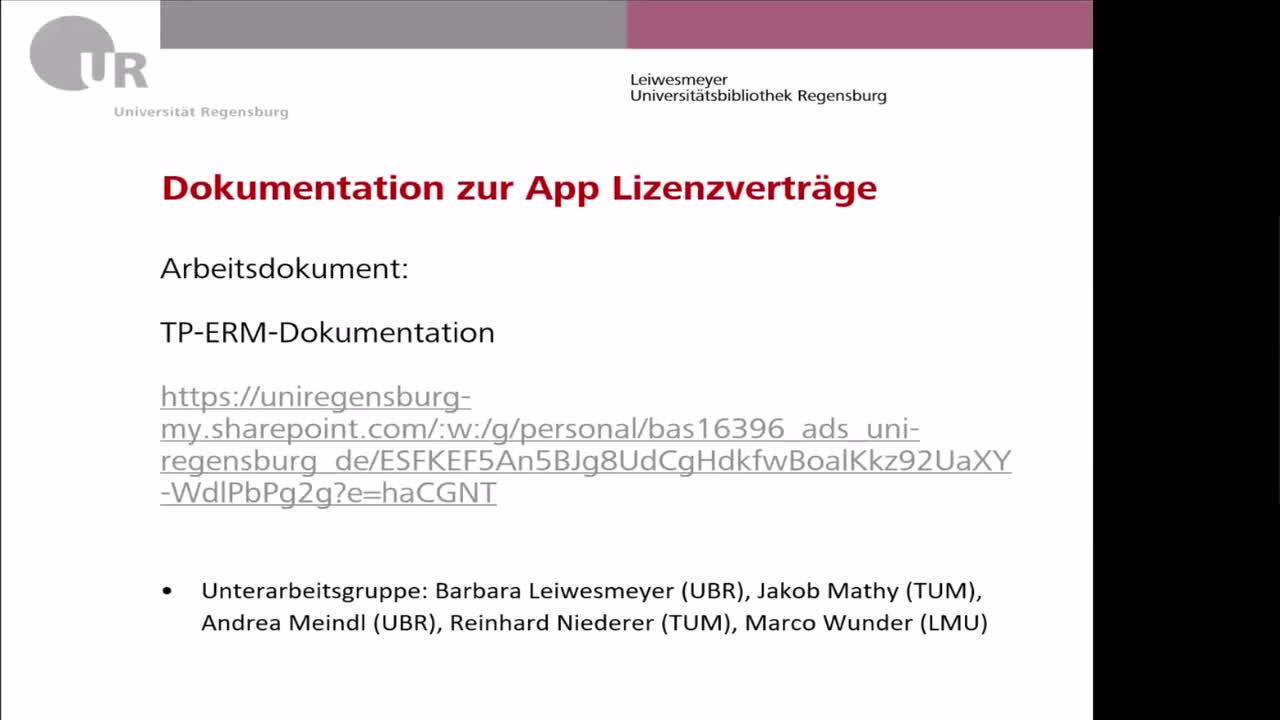 UBR: FOLIO: Lizenzverträge-App (Juli 2024)