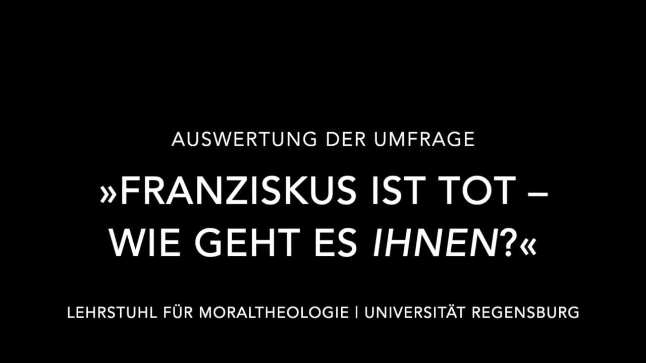 Papst Franziskus ist tot – Umfrage