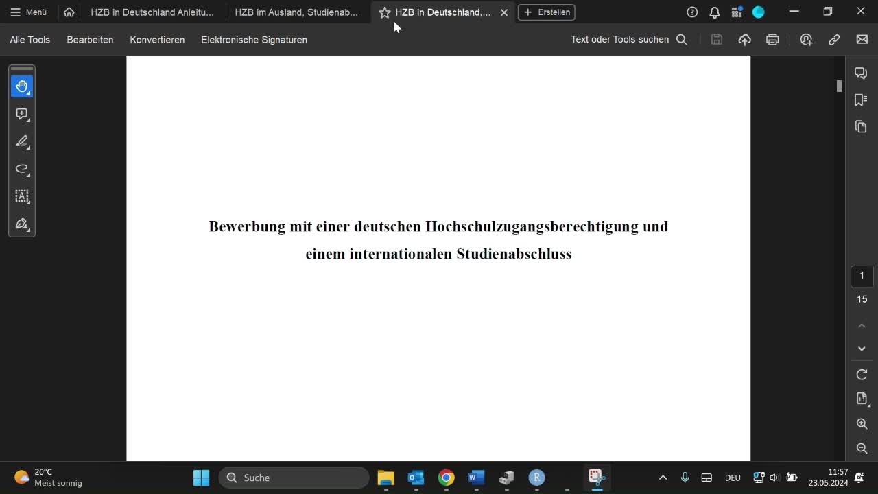 hzb in deutschland, studienabschluss international 2025