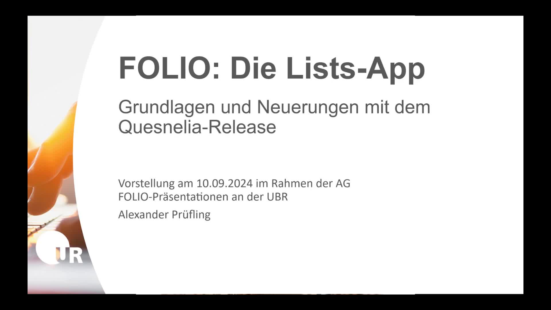 FOLIO: Lists-App (September 2025)