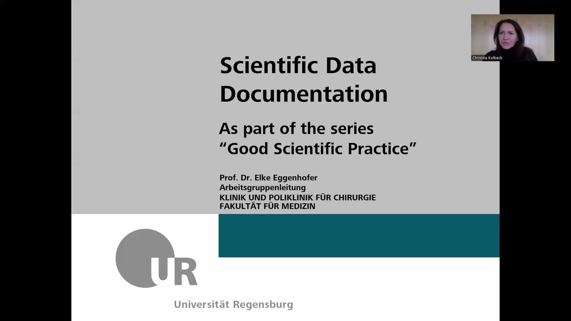 GWP Scientific Data Documentation Eggenhofer