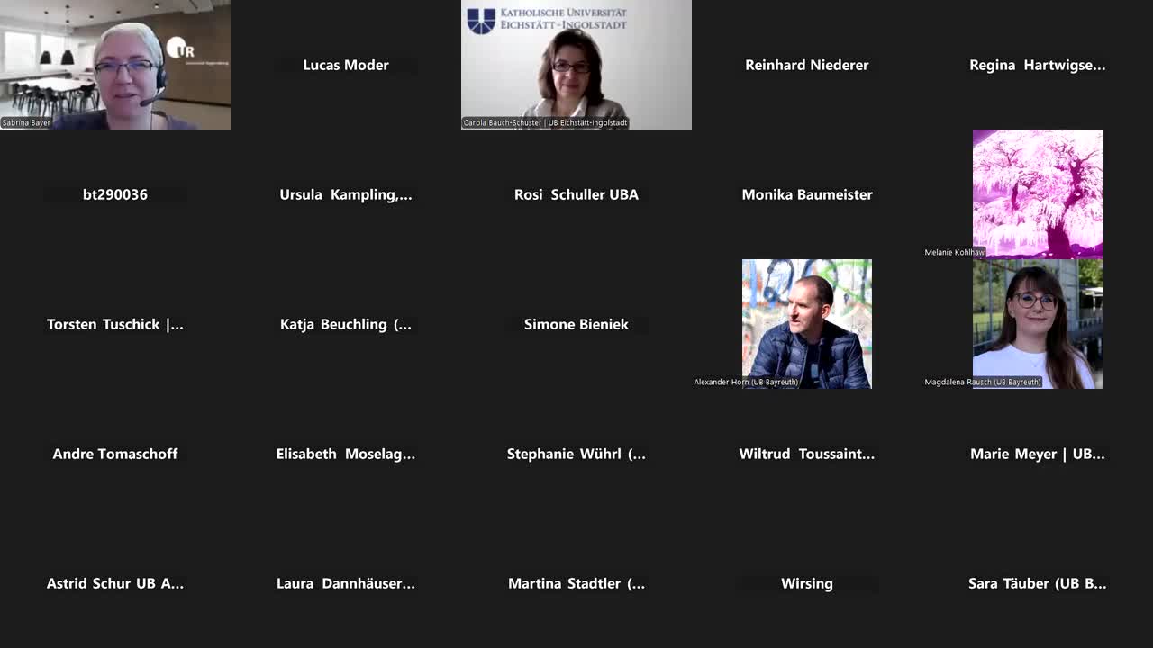 BVB: Vorstellung der ERW-Workflows der Pilotbibliotheken im Rahmen der TP-ERW: UBR - Teil 2