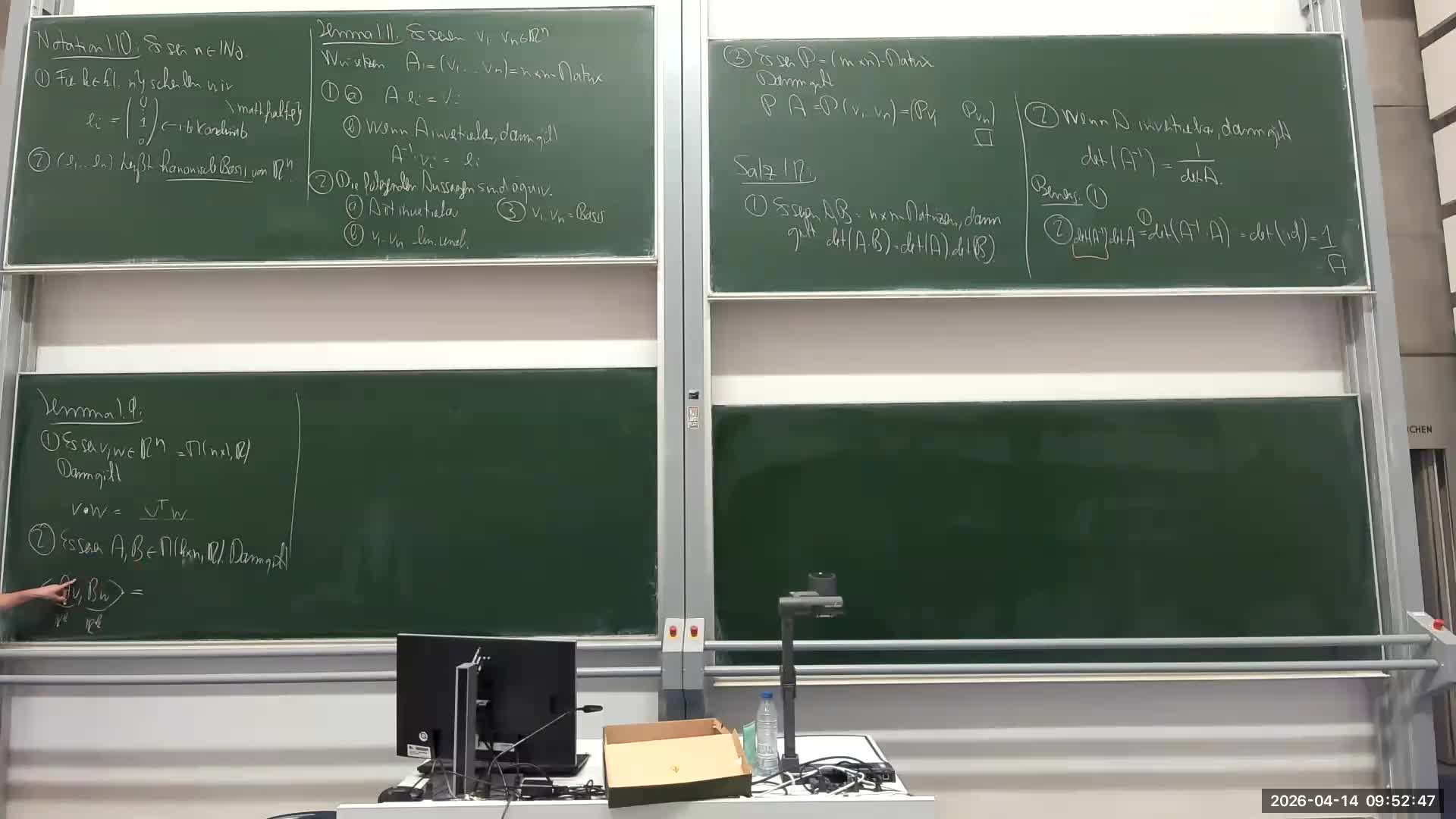 Geometrie Vorlesung 01