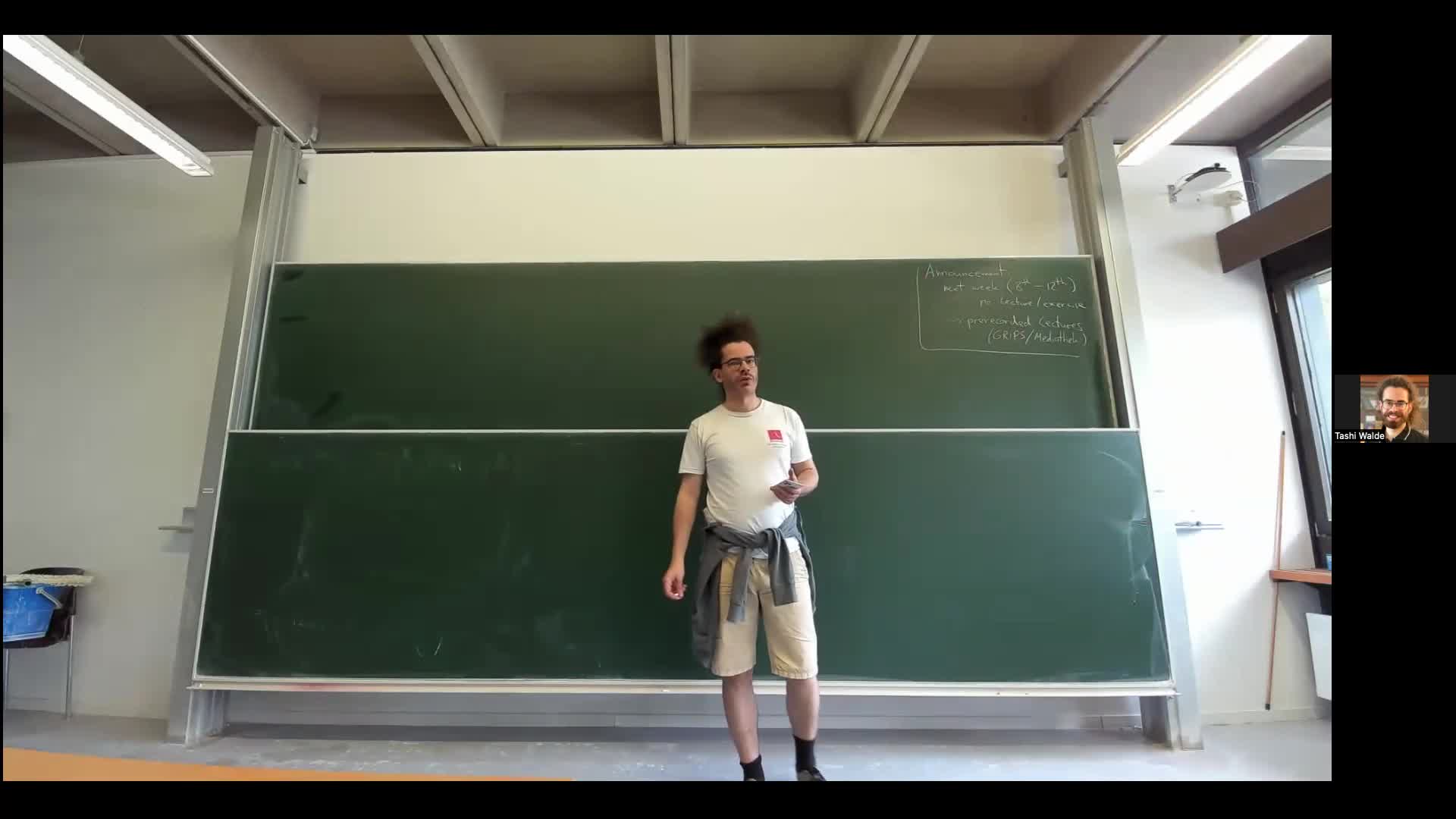 Lecture 16 -- Wednesday, 3rd of June