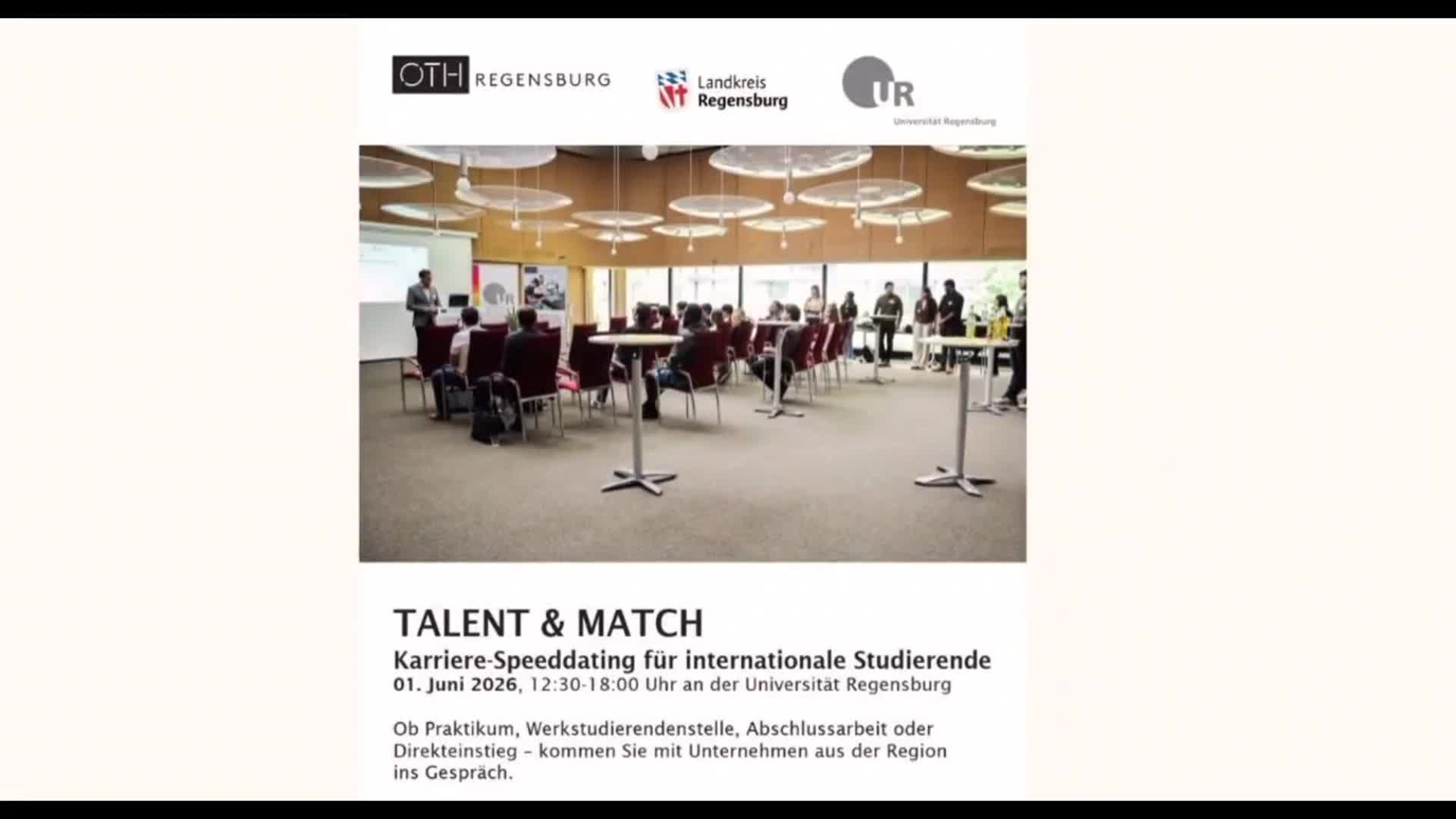 Talent & Match - Job Speed Dating 2026