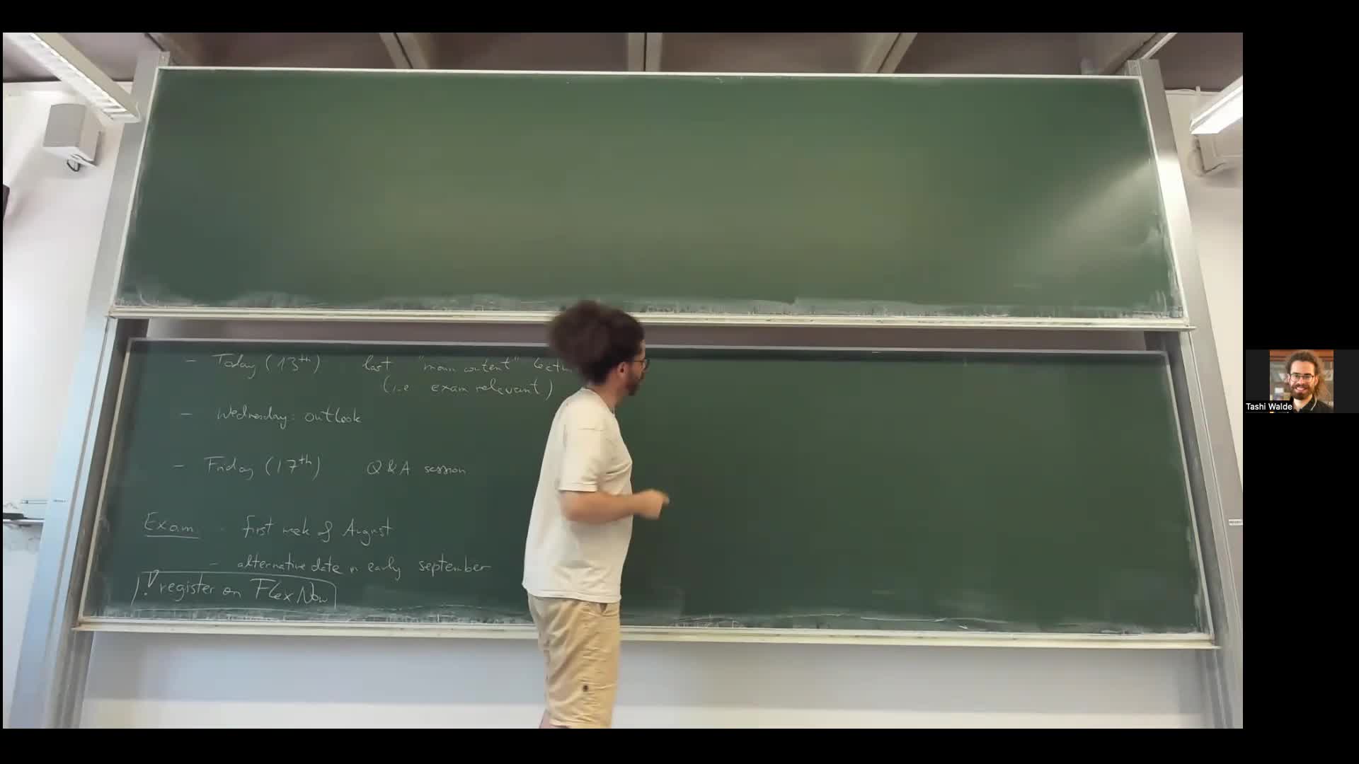 Lecture 27 -- Monday, 15th of July